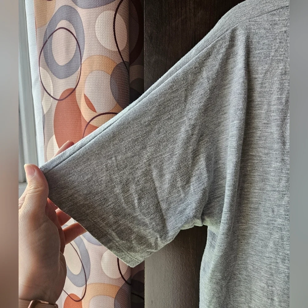 Justice Gray Open Front Short Sleeve Cardigan